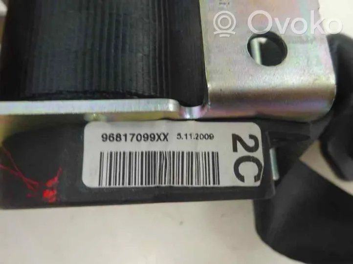 Citroen C3 Picasso Pas bezpieczeństwa fotela tylnego środkowego 96817099XX