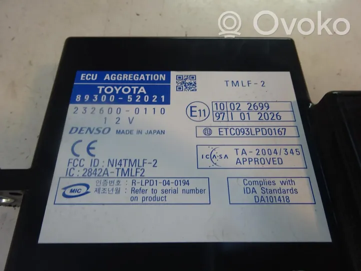 Toyota Yaris Oro kondicionieriaus/ šildymo valdymo blokas 89300-52021