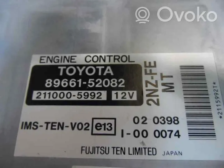 Toyota Yaris Calculateur moteur ECU 211000-5992