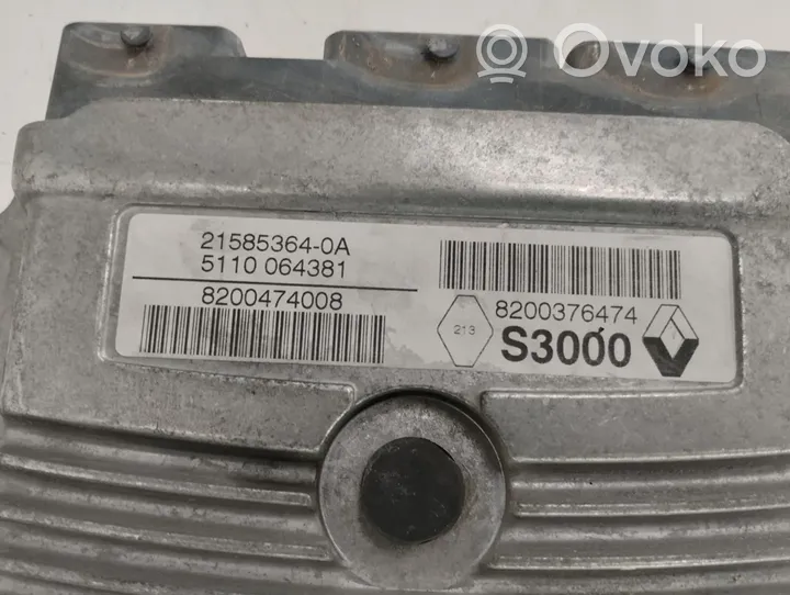 Renault Modus Calculateur moteur ECU 8200376474