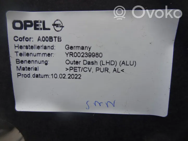 Opel Insignia B Isolamento acustico anteriore YR00239980