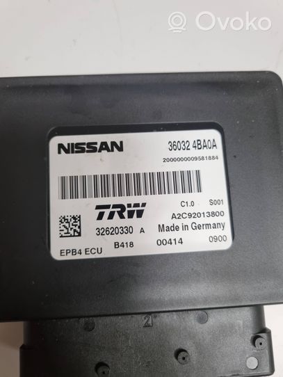 Nissan Qashqai Module de commande de frein à main 3603248A0A