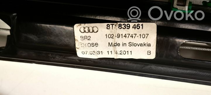 Audi A5 Sportback 8TA Mécanisme lève-vitre de porte arrière avec moteur 8K0959802A
