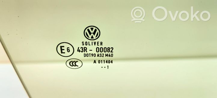 Volkswagen PASSAT B7 Vetro del finestrino della portiera posteriore 43R-00082