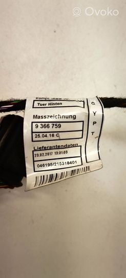 BMW 3 F30 F35 F31 Rear door wiring loom 9366761