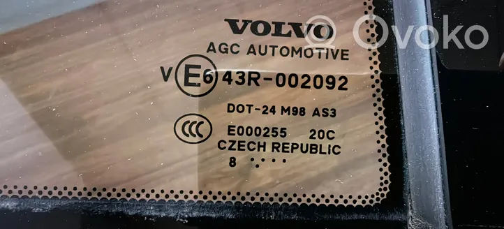 Volvo XC90 Mazais stikls "A" aizmugurējās durvīs 43R002092