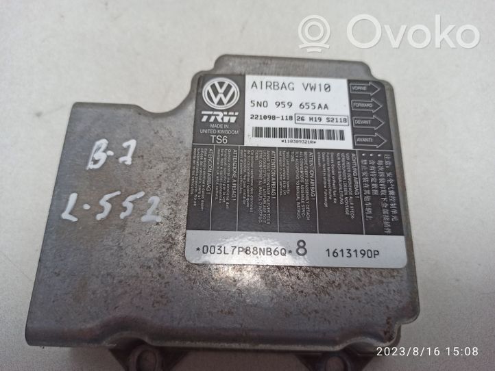 Volkswagen PASSAT B7 Module de contrôle airbag 