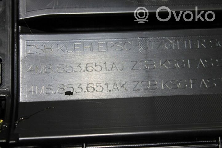 Audi Q8 Etupuskurin ylempi jäähdytinsäleikkö 4M8853651A