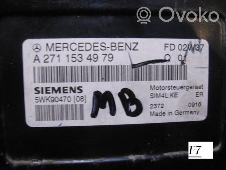 Mercedes-Benz C W203 Variklio valdymo blokas A2711534979