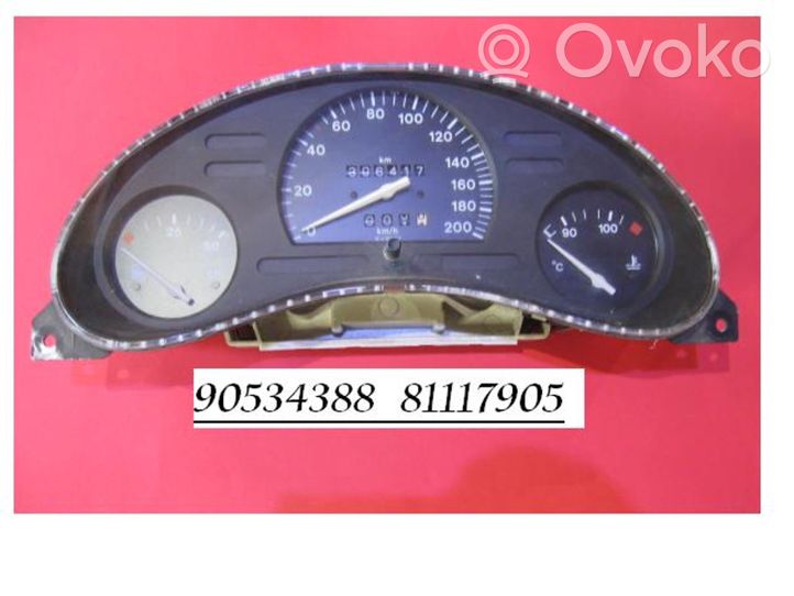 Opel Combo B Tachimetro (quadro strumenti) 90534388