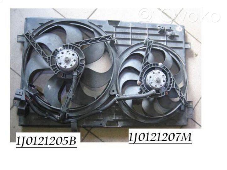 Skoda Octavia Mk2 (1Z) Ventilateur de refroidissement de radiateur électrique 1J0121207M