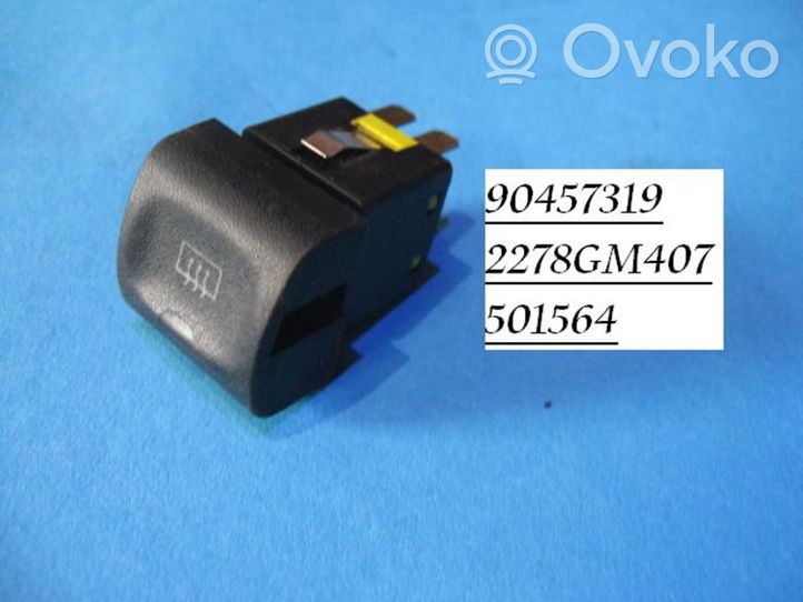 Opel Astra G Bouton de dégivrage pare-brise 90457319