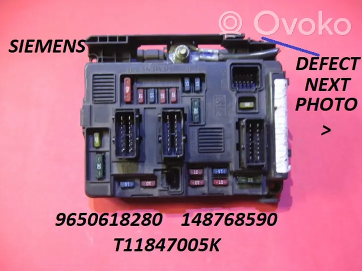 Citroen C3 Fuse module 9650618280