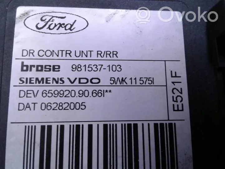 Ford C-MAX I Silniczek podnoszenia szyby drzwi tylnych 