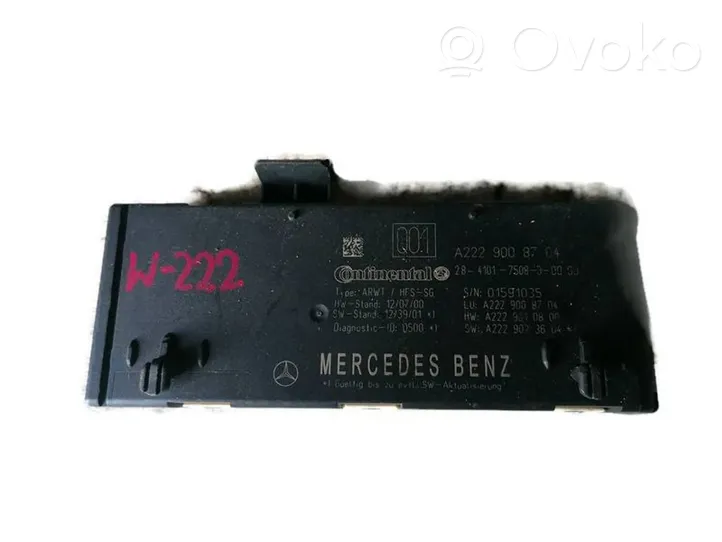 Mercedes-Benz S W222 Sterownik / Moduł elektrycznej klapy tylnej / bagażnika A2229008704