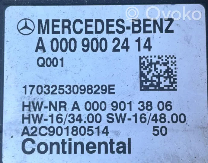 Mercedes-Benz C W205 Centralina/modulo pompa dell’impianto di iniezione A0009002414