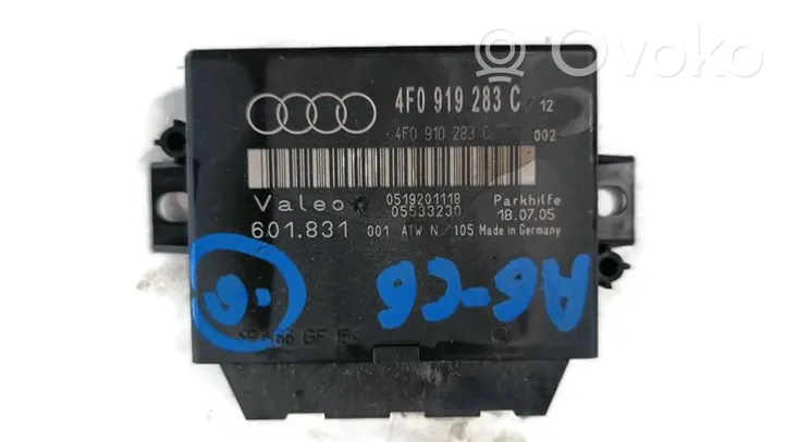 Audi A6 S6 C6 4F Pysäköintitutkan (PCD) ohjainlaite/moduuli 4F0919283C