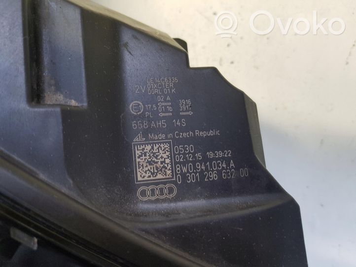 Audi A4 S4 B9 8W LED-päiväajovalo 8W0941034A