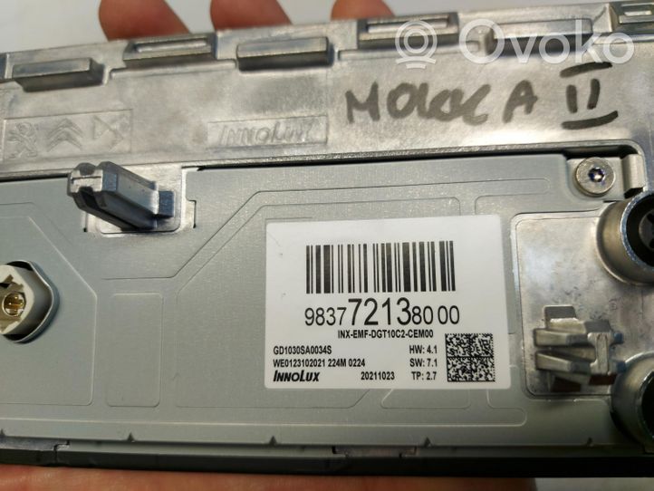 Opel Mokka B Monitor/display/piccolo schermo 9837721380