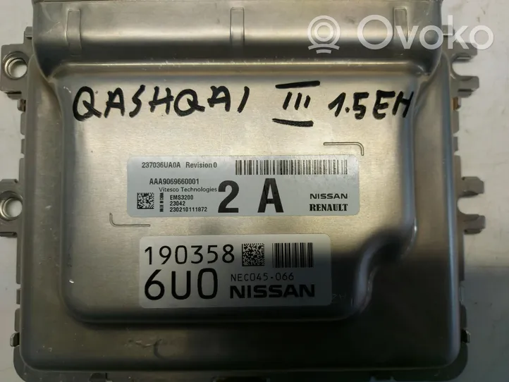 Nissan Qashqai J12 Centralina/modulo motore ECU 237036ua0a