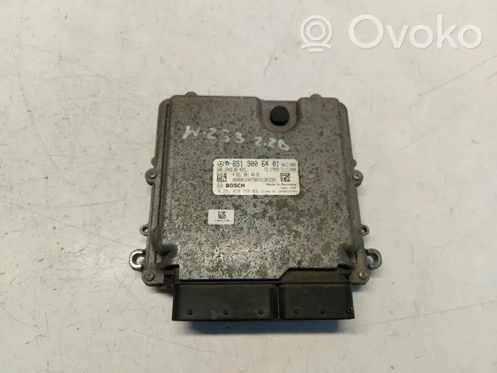 Mercedes-Benz GLC X253 C253 Centralina/modulo motore ECU A6519006401