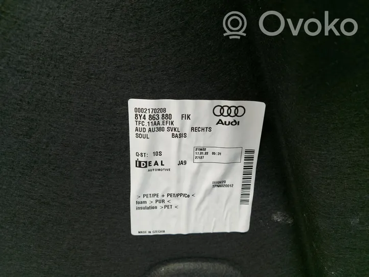 Audi A3 8Y Boczek / Tapicerka / bagażnika 8Y4863880