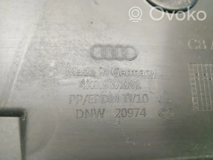 Audi A6 S6 C8 4K Jäähdyttimen kehyksen suojapaneeli 4K0807081