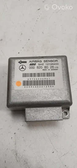 Mercedes-Benz C W202 Airbag control unit/module 0008208026