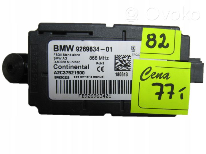 BMW 3 F30 F35 F31 Boîtier module alarme 9269634