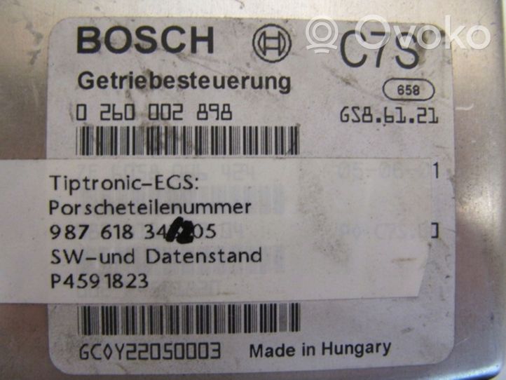 Porsche Boxster 987 Centralina/modulo scatola del cambio 0260002898