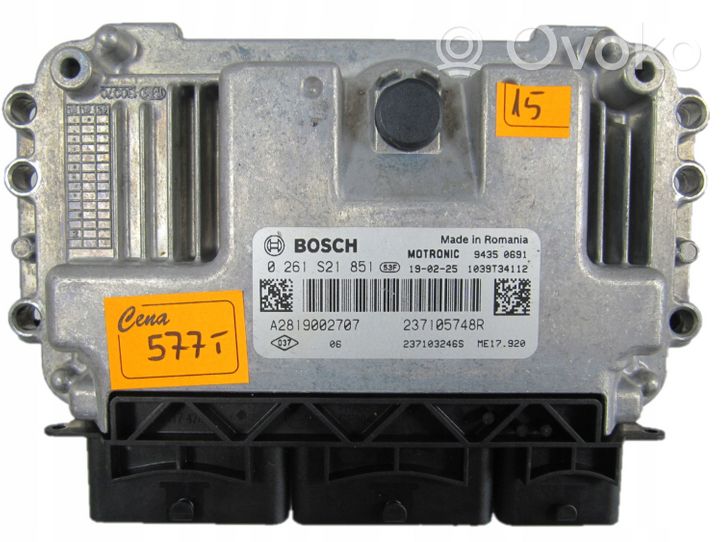 Smart ForTwo II Calculateur moteur ECU 0261S21851