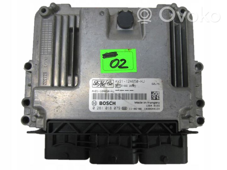 Ford Fiesta Sterownik / Moduł ECU AV2112A650HJ