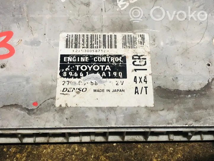 Toyota Land Cruiser (J200) Centralina/modulo motore ECU 89661-6A190