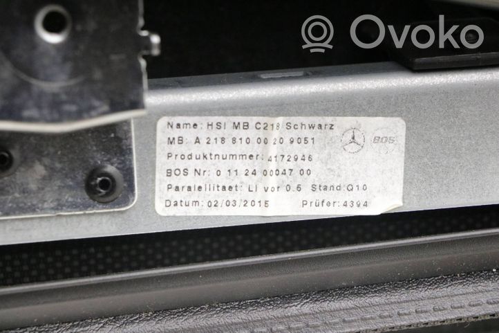 Mercedes-Benz CLS C218 X218 Elektrisks aizmugurējā loga aizkars a21881000209051