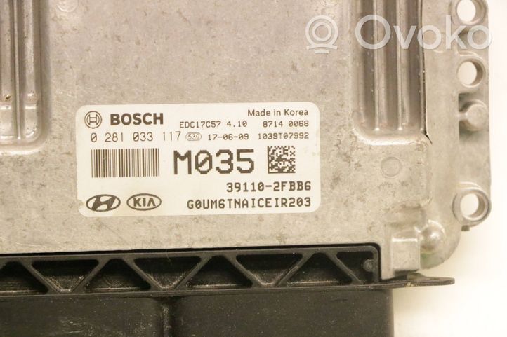 KIA Sorento Sterownik / Moduł ECU 0281033117