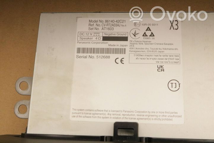 Toyota RAV 4 (XA50) Panel / Radioodtwarzacz CD/DVD/GPS 8614042C21