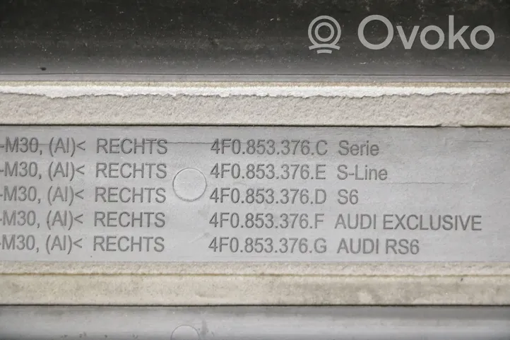 Audi RS6 C6 Altro elemento di rivestimento sottoporta/montante 4F0853375H