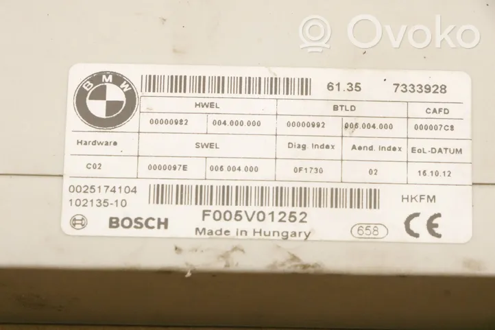 BMW 5 F10 F11 Sterownik / Moduł elektrycznej klapy tylnej / bagażnika F005V01252