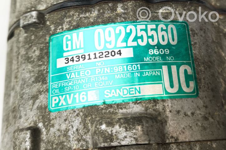 Opel Signum Compresseur de climatisation 09225560