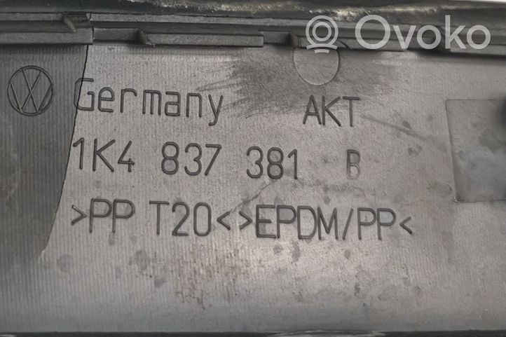 Volkswagen Golf V Rubber seal front door (on door) 1K4837381b