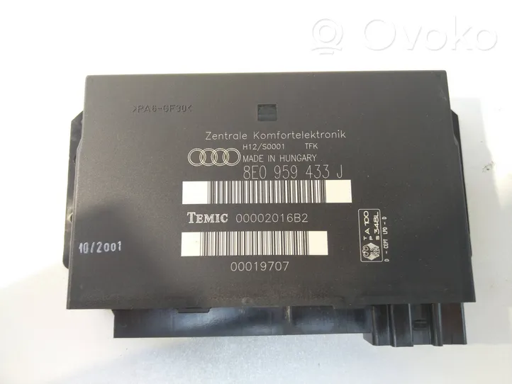 Audi A4 S4 B6 8E 8H Moduł / Sterownik komfortu 8E0959433J