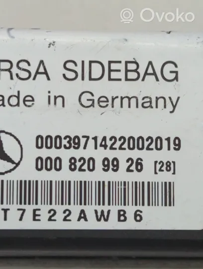 Mercedes-Benz E W210 Czujnik uderzenia Airbag 0003971422002019