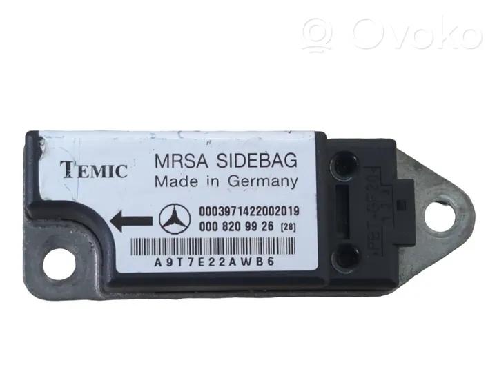 Mercedes-Benz E W210 Sensore d’urto/d'impatto apertura airbag 0003971422002019