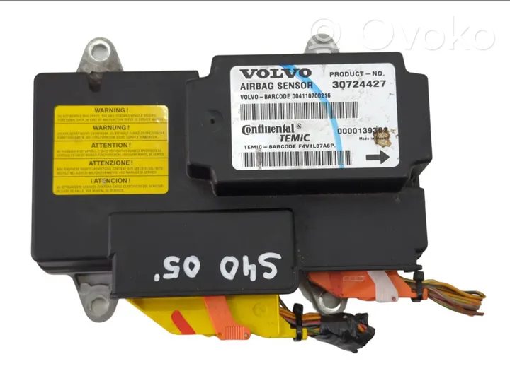 Volvo S40 Turvatyynyn ohjainlaite/moduuli 30724427