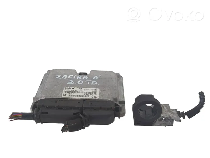 Opel Zafira A Kit calculateur ECU et verrouillage 0281010021