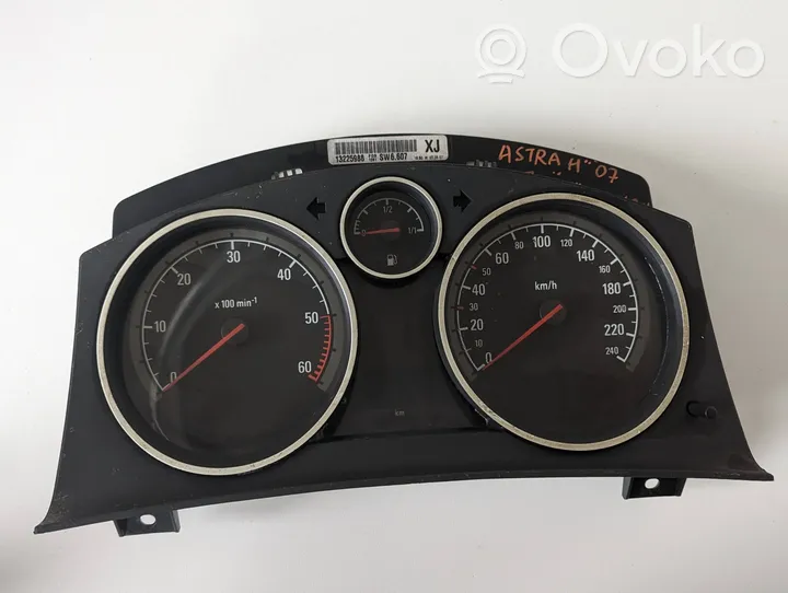 Opel Astra H Compteur de vitesse tableau de bord 13225988