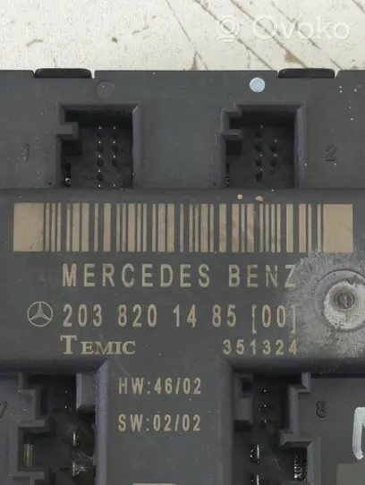 Mercedes-Benz C W203 Oven ohjainlaite/moduuli 2038201485