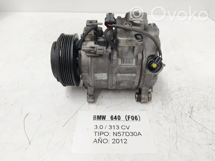 BMW 6 F06 Gran coupe Compressore aria condizionata (A/C) (pompa) 4472604532