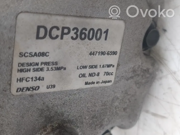 Subaru Outback Ilmastointilaitteen kompressorin pumppu (A/C) 4471906590