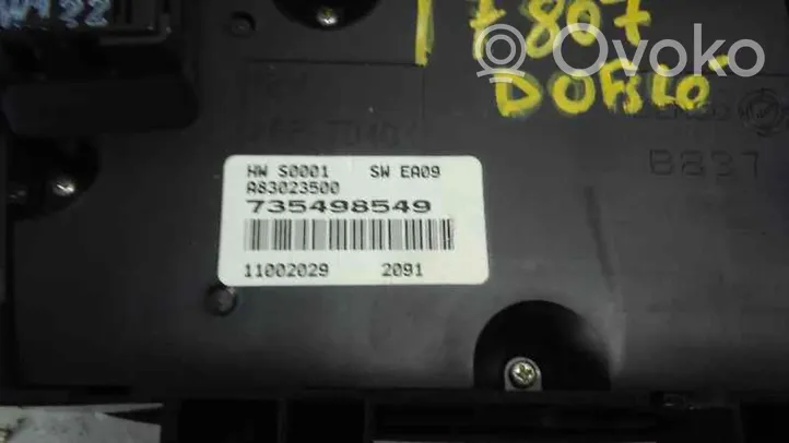 Fiat Doblo Ilmastoinnin ohjainlaite 735498549